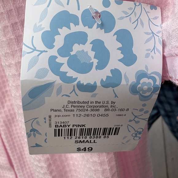 2 Adonna Sleepwear Viking Snap front Short Sleeve Robes Blue & Pink.  XS - Picture 7 of 9